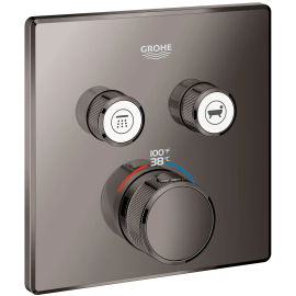 Grohe - 29141A00 - GROHTHERM SMARTCONTROL Dual Function Thermostatic Valve Trim Hard Graphite