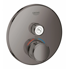 Grohe - 29136A00 Grohtherm Single Function Thermostatic Valve Trim Only with Double Knob Handles and Volume Control - Less Rough In