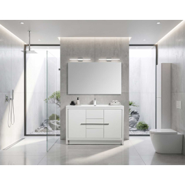 CBI Enna 48 Inch Single Bathroom Vanity TN-LA1200-HGW, Gloss White