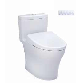 TOTO MW6464736CEMFGNA#01 AQUIA IV WASHLET + S7A ONE PIECE TOILET - 1.28 GPF & 0.9 GPF WITH AUTO FLUSH COTTON WHITETOTO MW6464736CEMFGNA#01 AQUIA IV WASHLET + S7A ONE PIECE TOILET - 1.28 GPF & 0.9 GPF WITH AUTO FLUSH COTTON WHITE