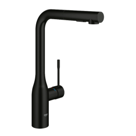 GROHE 302712430 Essence Single-Handle Pull-Out Kitchen Faucet Dual Spray 1.75 GPM (6.6 L/min) Matte Black