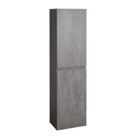 Angela 16 x 59 Wall Mounted Linen Cabinet, Cement Grey