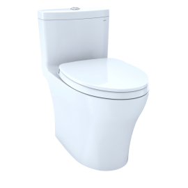 TOTO Aquia IV 0.9 / 1.28 GPF Dual Flush Two Piece Elongated Chair Height Toilet with Left Hand Lever - Seat Included