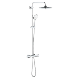 Grohe Euphoria Thermostatic Shower System with Shower Head, Hand Shower, Slide Bar, Shower Arm, and Hose