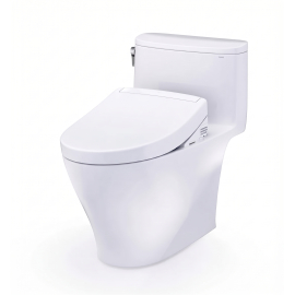 TOTO Washlet+ Nexus One-piece Elongated 1.28 GPF Toilet And Washlet S5 Bidet Seat Model: MW6423446CEFG#01