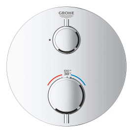 Grohe Grohtherm Single-Function Thermostatic Valve Trim - Less Rough In 24107000