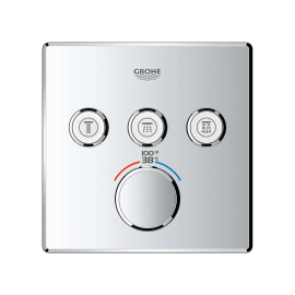 GROHE-29142000 GROHTHERM SMARTCONTROL THIPLE FUNCTION THERMOSTATIC VALLE TRIM StarLight Chrome