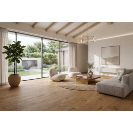 Meadival Mystic Amber Engineered Wood Floor with 8 -Layers 5/8'' x 7.5''x 87"xRL