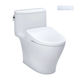 TOTO WASHLET +S7A ONE PIECE ELONGATED TOILET - 1.28 GPF MW6424736CEFG#01 WITHOUT AUTO FLUSH
