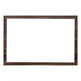 Framed Wall Mirror 35.5 in. W x 29.5 in. H Walnut Finish TN-900-M-WN