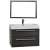 31.5" wall hung bathroom vanity grey oak FRESCA