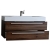 39.5" Wall-Mount Contemporary Bathroom Vanity Walnut TN-T1000-WN