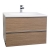 29.5" Wall-Mount Modern Bathroom Vanity Set Light Oak RS-R750-LOK