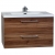 33.5" Wall-Mount Contemporary Bathroom Vanity Set in Walnut TN-TA860-WN