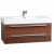 39.25" Wall-Mount Contemporary Bathroom Vanity Teak TN-T1000-TK