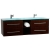 Savona 60" Wall-mounted Double Bathroom Vanity Set VM-V18183-IRW - Iron Wood