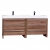 VINNCE 71" Contemporary  Double Vanity Set Walnut TN-LX1810-WN