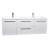 59" Wall Mounted Modern Double Vanity in High Gloss White TN-NT1500D-HGW