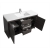 CBI Enna 59 Inch Single Modern Bathroom Vanity in Grey Oak TN-LA1500S-GO