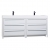 VINNCE 71" Contemporary  Double Vanity Set High Glossy White TN-LX1810-HGW