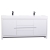 CBI Enna 71.25" Inch Modern Bathroom Vanity in High Gloss White TN-LA1810-1-HGW