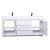 Buy CBI Enna 71.25" Inch Modern Bathroom Vanity in High Gloss White TN-LA1810-HGW on www.conceptbaths.com, FREE SHIPPING