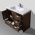 Buy CBI  42 Inch Rosewood Modern Bathroom Vanity TN-ly1065-1-RW  on ConcepBaths.com