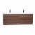 Angela 59" Contemporary Double Wall Mounted Walnut TN-AG1500D-WN