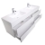 Angela 71" Wall Mounted Double Bathroom Vanity Glossy White TN-AG1810-HGW