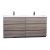 CBI Edison 70.8 Inch Double Modern Bathroom Vanity Maple Grey TN-ED1800D-MPG