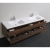 Buy Angela 83.4" Contemporary Double Wall Mounted Rosewood TN-AG2120-1-RW, on conceptbaths.com, FREE SHIPPING
