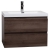 Angela 29.5" Wall-Mount Bathroom Vanity Black Walnut TN-AG750-BW