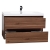 Buy Angela 35.4 Inch Wall-Mount Bathroom Vanity in Walnut TN-AG900-1-WN - Conceptbaths.com Free Shipping