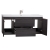 47" Angela Wall Mounted Modern Single Vanity New Ebony TN-AG1200-NE