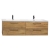 Camino 67" Modern Double Vanity Set Wall Mount in Teak TN-A1710-TK