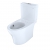 Toto MS446234CEMGN#01 Aquia IV 0.9 / 1.28 GPF Dual Flush Two Piece Elongated Toilet with Push Button Flush Seat Included