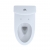 Toto MS446234CEMGN#01 Aquia IV 0.9 / 1.28 GPF Dual Flush Two Piece Elongated Toilet with Push Button Flush Seat Included