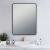 24" black wall mirror