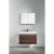 31.5" Wall-Mount Contemporary Bathroom Vanity, Rose wood,  TN-M800-RW