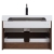 35.5" Wall-Mount Contemporary Bathroom Vanity Rosewood TN-M900-RW