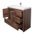 CBI 42 Inch Modern Bathroom Vanity TN-LA1065R-WN, Walnut