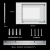 NOVA 70.9"W x 35.5"H LED Illuminated Bathroom / Vanity Wall Mirror w Defogger LAM-049G