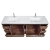 Enna 70.8" Free Standing  Double Sink Bathroom Vanity , Rosewood