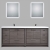 Enna 70.8" Free Standing Bath Vanity with Double Sink, Char Oak TN-LA1800-CO