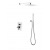 Essence Hardware Mercer Pressure Balance Shower Set with Rainfall and Handheld, Chrome