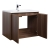 Alisson 27.6" Wall-Mount Bathroom Vanity, Walnut