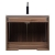 Alisson 27.6" Wall-Mount Bathroom Vanity, Walnut