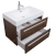 27"  Wall Mounted Single Bathroom Vanity, Rosewood TN-T690-RW
