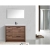 CBI 35.4" Inch Modern Bathroom Vanity TN-LA900L-WN, Walnut