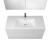 Andes 41.9" Wall-Mount Bathroom Vanity in Gloss White with White Vanity Top TN-AD1065L-HGW